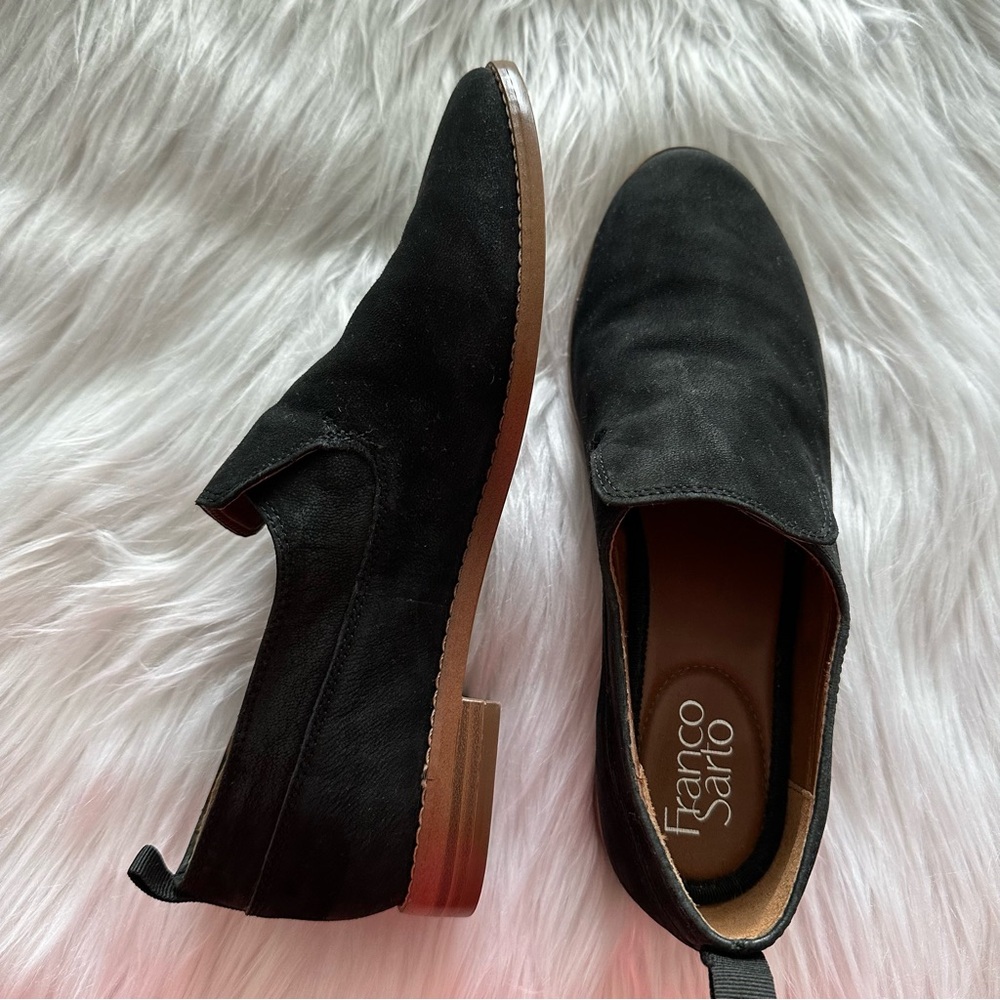 Franco Sarto Black Slip On Loafer